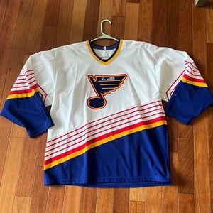 Men’s L ccm retro stl Louis blues jersey